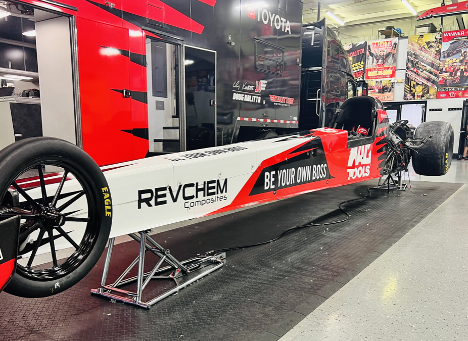 Doug Kalitta to Fly Enhanced Revchem Composites  Branding On Western Swing
